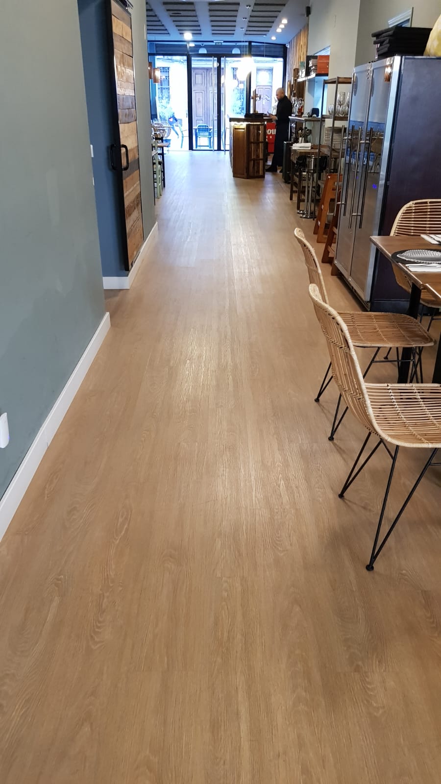 lamas de PVC imitación madera