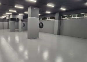 Gray continuous tatami for Tae-Kwon-Do