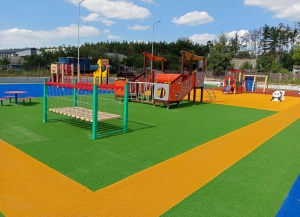 Colorful Artificial Grass for Playgrounds