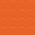 Orange rubber tile with tablets