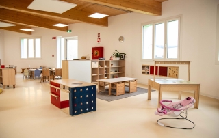 Rubber flooring in rolls for nursery schools