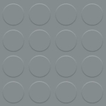Gray buttoned rubber tile