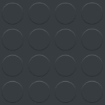 Rubber tile with dark gray circles