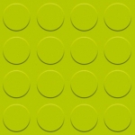 Green rubber floor with pads