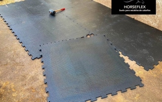 Easy to lay horse flooring