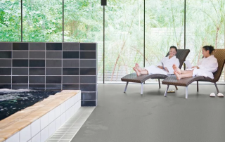 Hydrosafe R11 PVC anti-slip flooring for spa, swimming pool and wet areas.