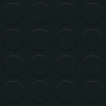 Black rubber flooring with circles