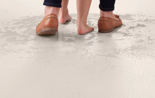 Hydrosafe R11 anti-skid pavement for safe passageways