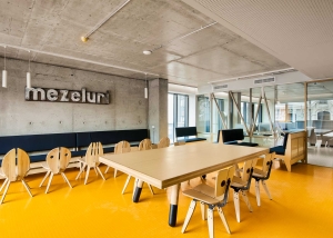 Pirelli-type rubber tiles in offices