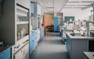 Dissipative vinyl flooring for Titan SD laboratories