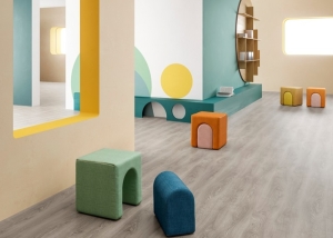 3.4mm heterogeneous flooring for kindergartens and schools Bosco Sound